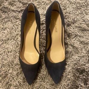 Nine West heels - blue suede